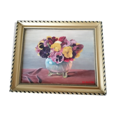 Painted painting on wood