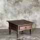 Petit écritoire table basse ancienne indonésienne en teck H33 40,5x55