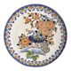Gien plate peacock decoration