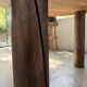 Round table 1950s constructivist walnut