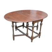 English oval table in folding oak called gateleg