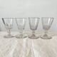 4 old crystal wine glasses Cato Saint Louis 19th century