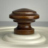 Wooden coat rack in Art Deco style, Italy, 1960s