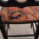 Chaise Napoléon III en bois noirci