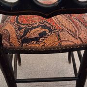 Chaise Napoléon III en bois noirci