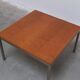 Modernist cherry wood & metal coffee table by Jules Mijs, 1959