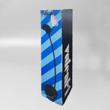 1970s white table lamp "alina" by valenti with box, made in italy