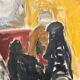Original Danish Oil on Canvas“Figurative Composition” by Max Bilde