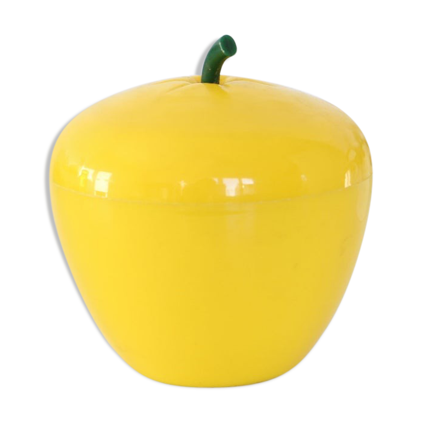 Ice cube tray, vintage yellow apple