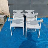 6 vintage Scandinavian design chairs