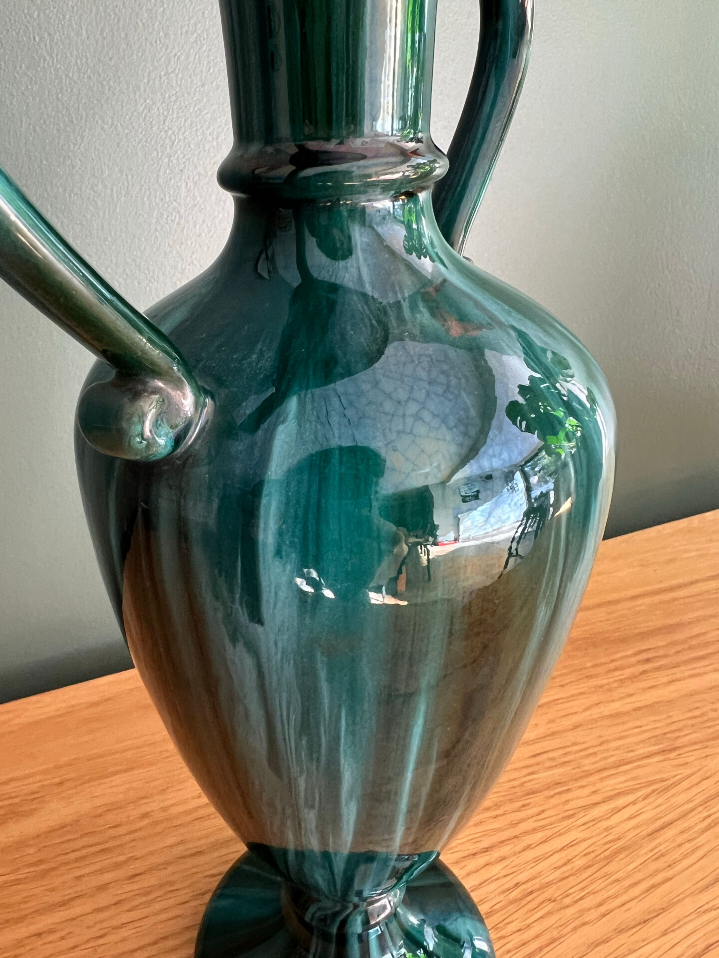 Art Nouveau vase with double handles from Vallauris - Jérôme Massier