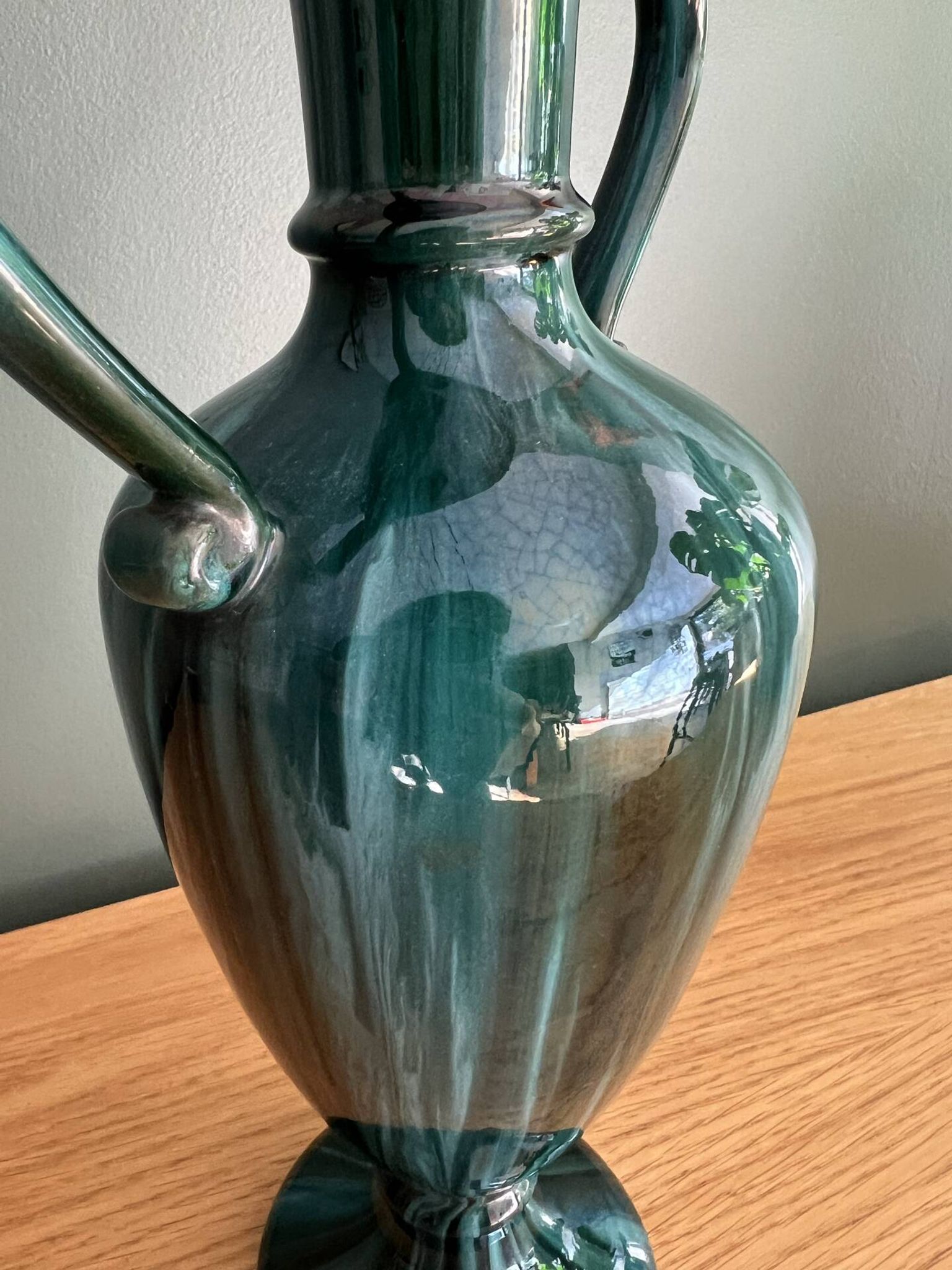 Art Nouveau vase with double handles from Vallauris - Jérôme Massier