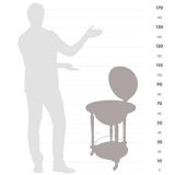 Large bar globe with internal compartment for bottles.