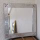 Miroir métal argenté style oriental
