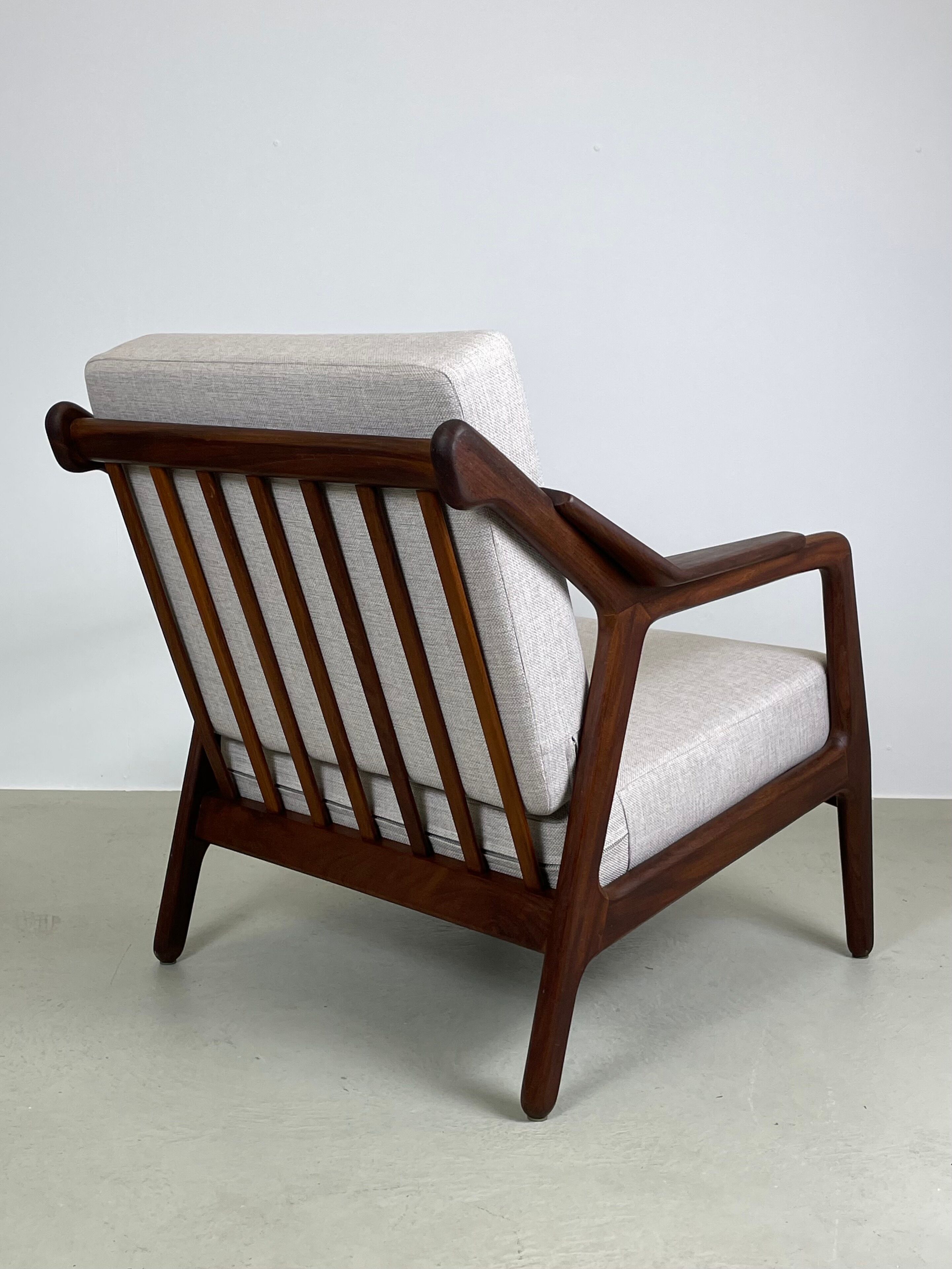 Danish easy chair in afromosia by Brockmann Petersen for Randers, 1960s