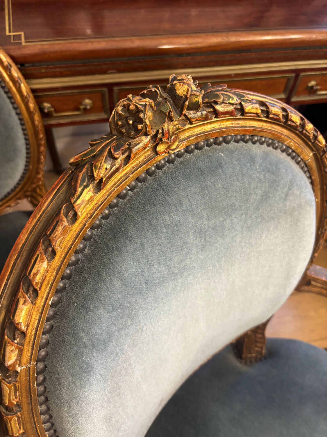 Louis XVI five-piece salon