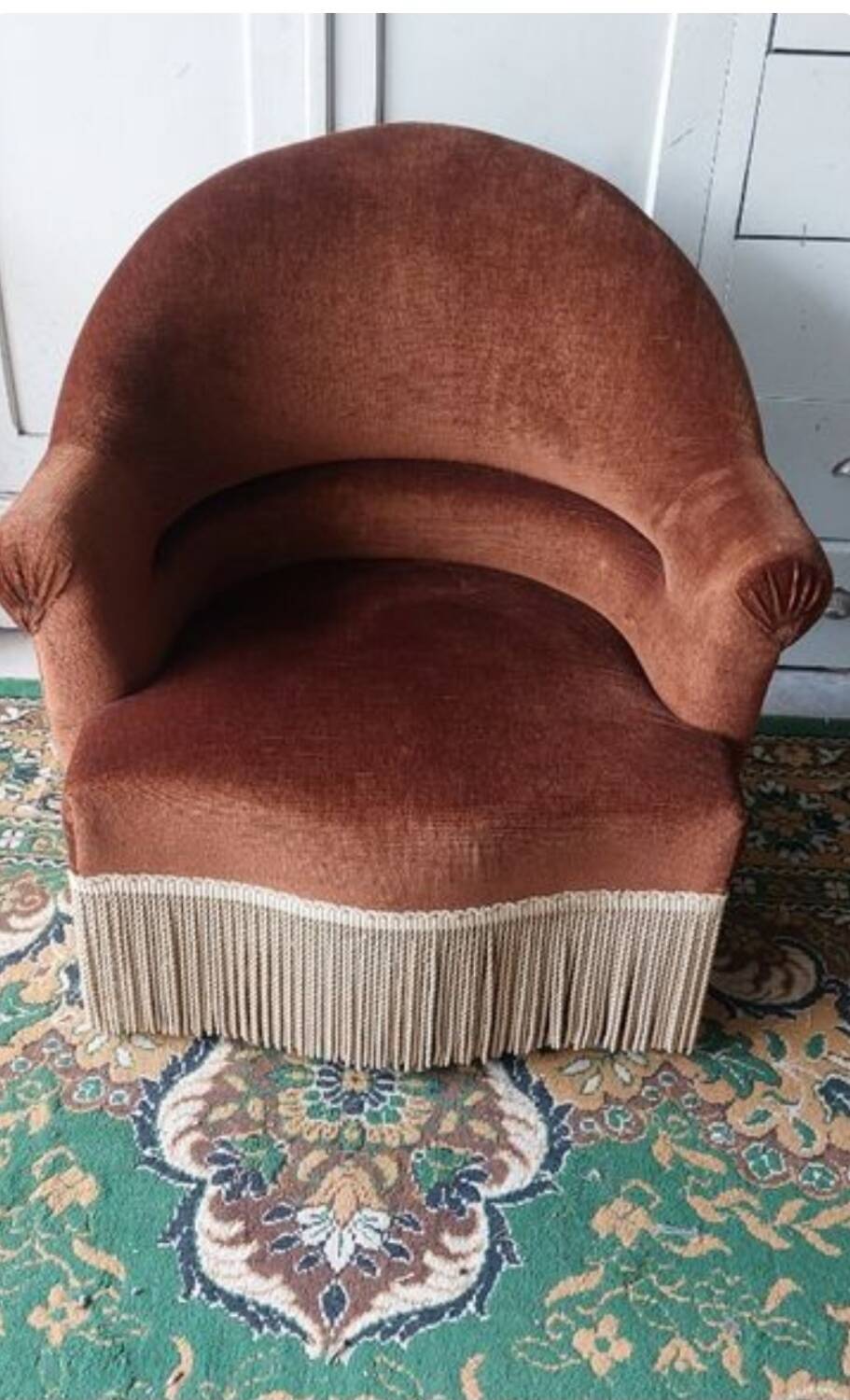 Paire de fauteuils crapaud