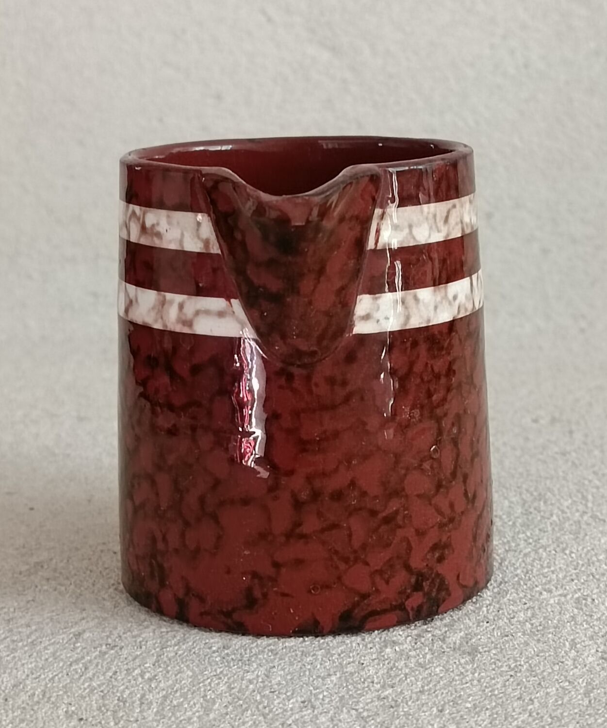 Set of 5 cups and 1 milk jug Mary Sarreguemines