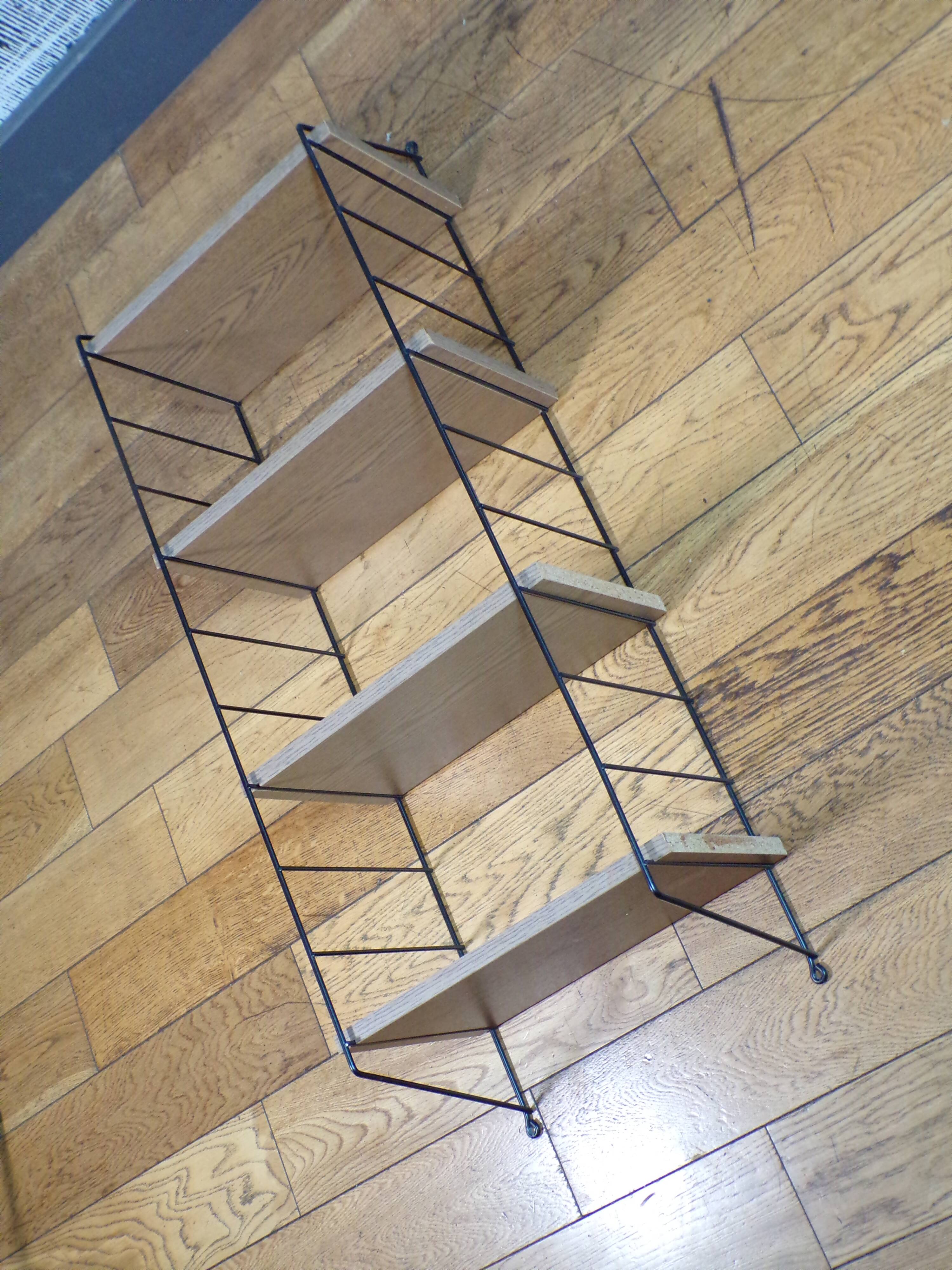 Étagère murale modulable 4 plateaux