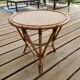 Vintage bamboo and rattan coffee table