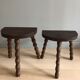 Tabourets vintage tripode