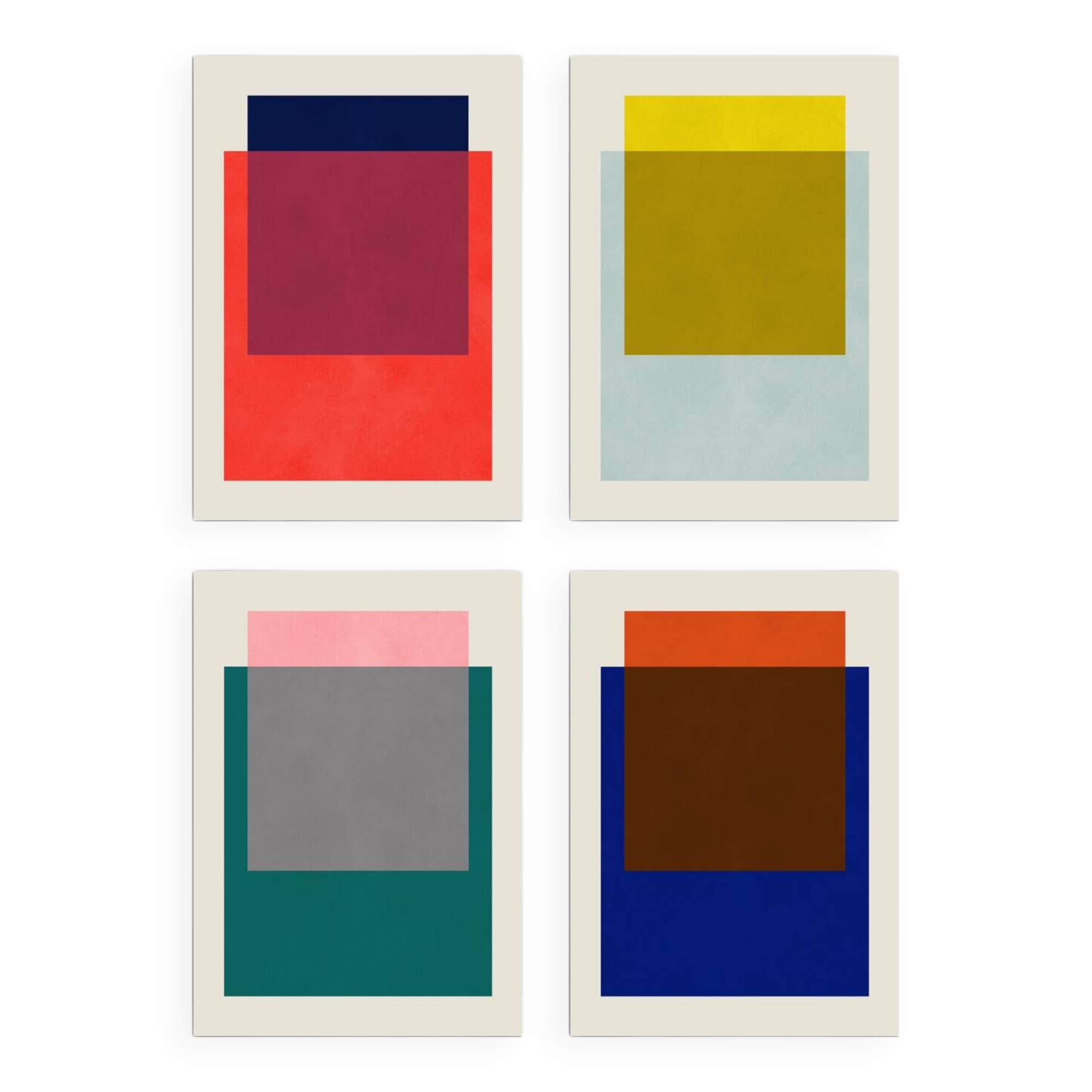 4 contemporary geometric arts