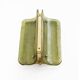 Pair of Curved, Ribbed Murano Glass and Brass Wall Sconces