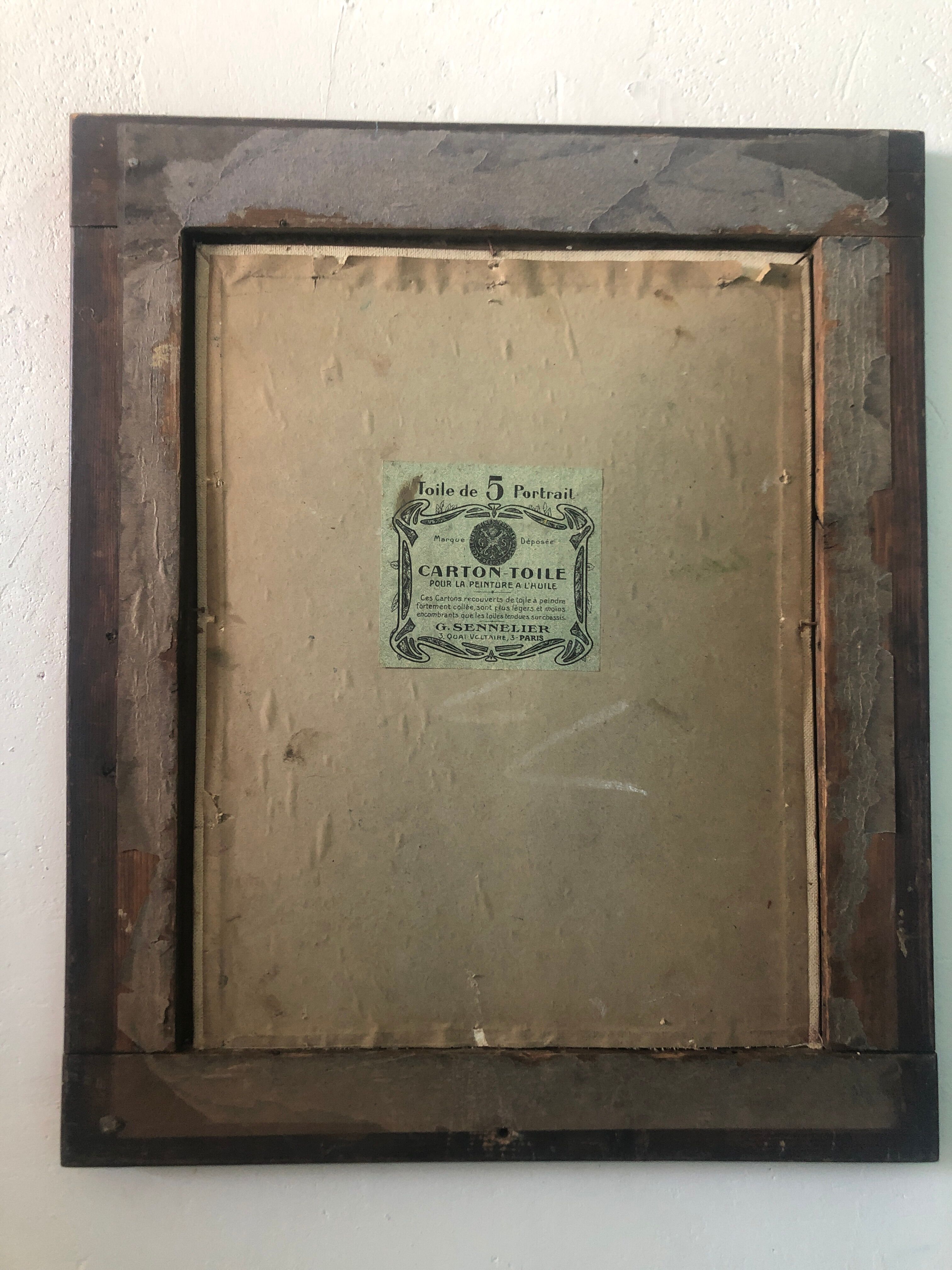 Painting in oil. Signed