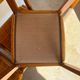 Set of 5 scandinavian chairs vintage teak and orange 70s