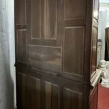 Louis XV / Transition style library buffet in solid oak circa 1880