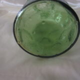 Carafe en verre vert des années 70