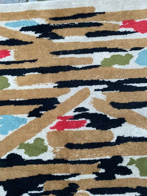 60s design carpet, Jacques Borker 160x270 cm
