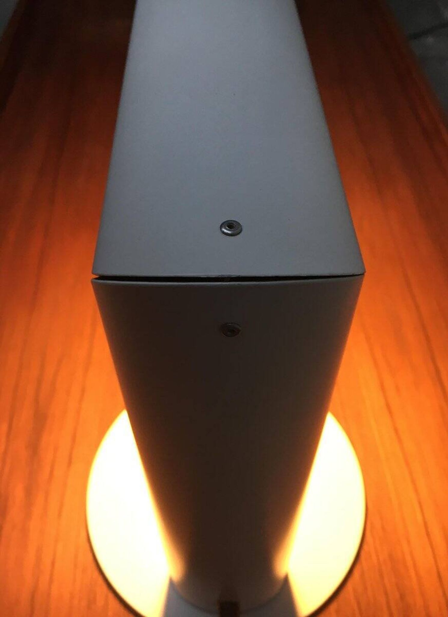 Lampe de table minimaliste en métal allemand de Brendel Leuchten, années 1970