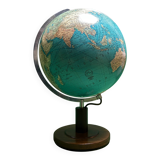 Vintage 1980s German Welt Im Raum Duo glass globe lamp