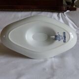 Earthenware gravy boat from Saint Amand.