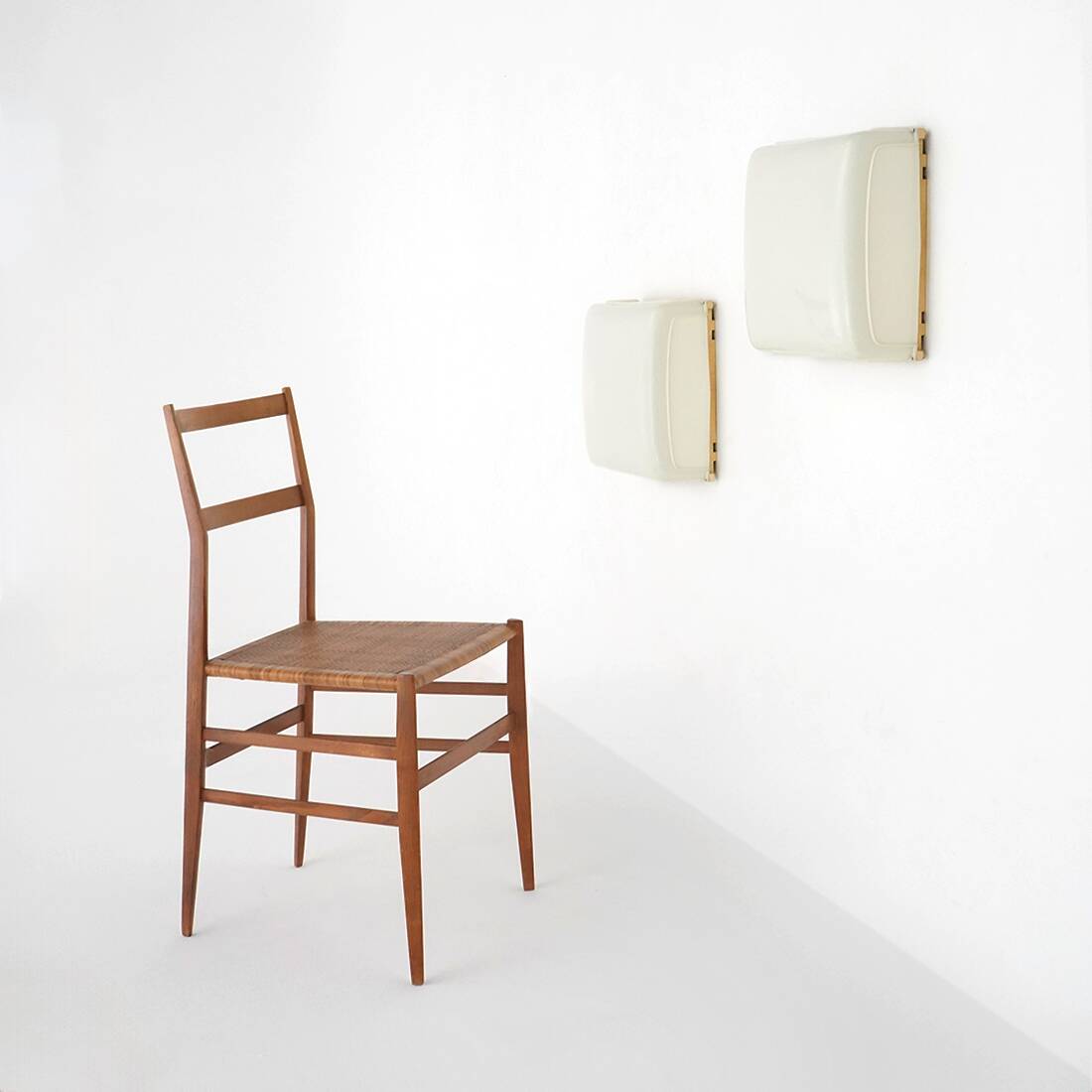 Pair of “Cnosso” ceiling lamps by Angelo Mangiarotti for Artemide, 1960s