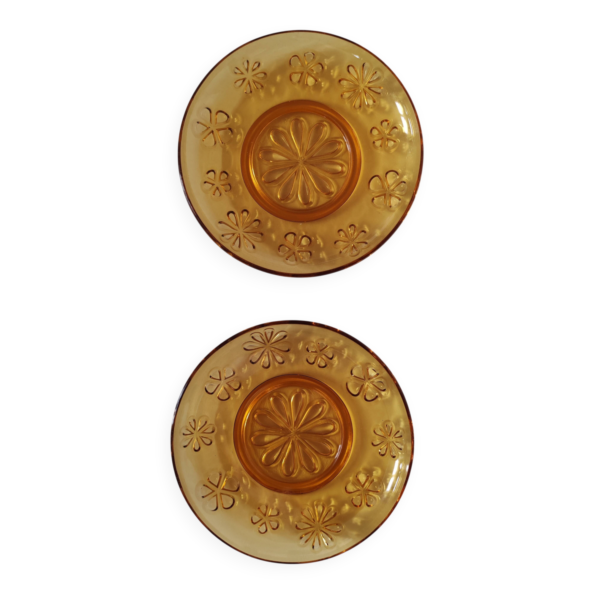 Small coloured glass plates Vereco