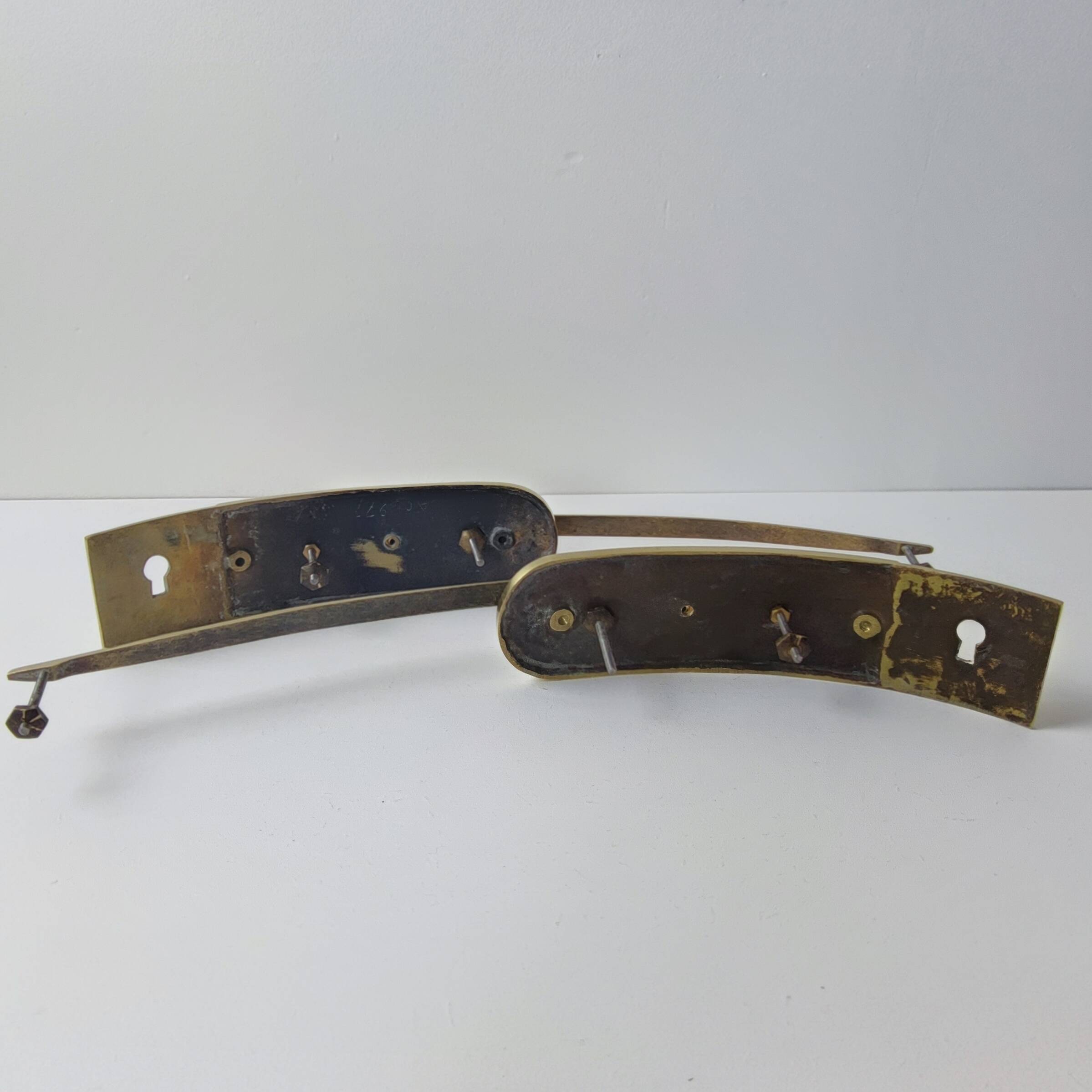 Art Deco brass handles