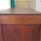 Rare - belle commode art déco 4 tiroirs - années 60 - Patine noyer - Pieds moustache