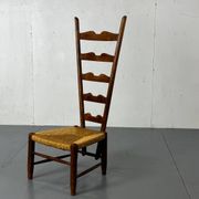Fauteuil à dossier haut Fireside par Gio Ponti pour Casa E Giardino, Italie.