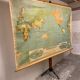Large Vintage New World School Map