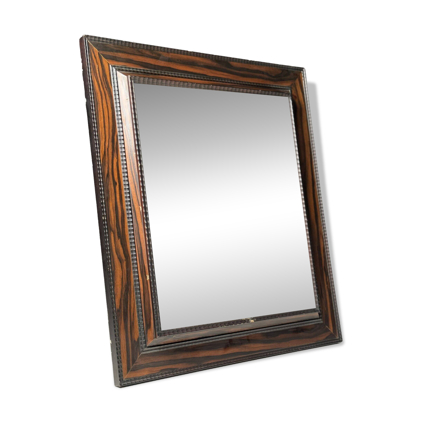 Miroir vintage à cadre cannelé