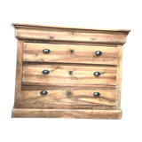 Walnut chest of drawers