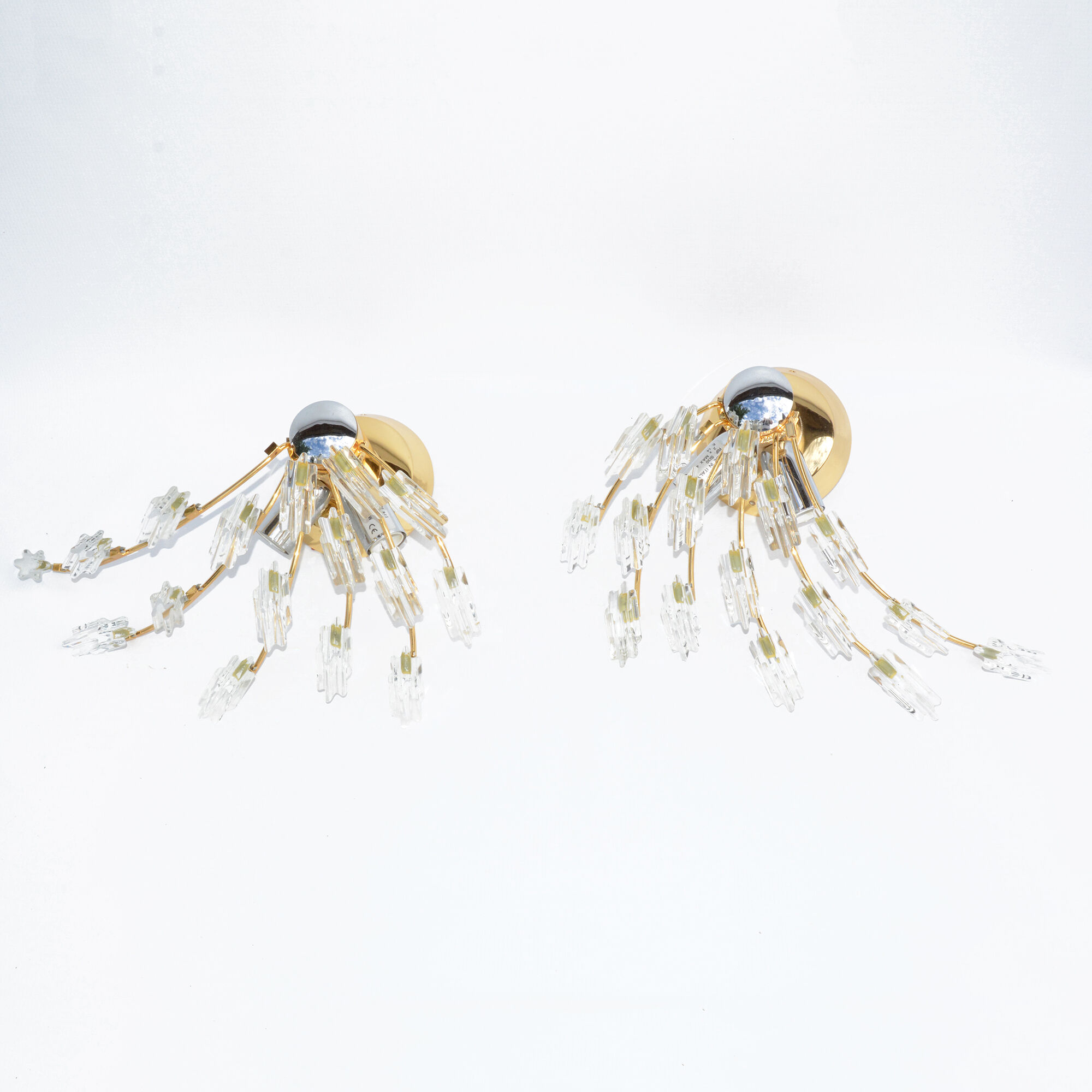 Pair of wall lamps by O. Torlasco Stilkronen, type SI30, Italy, 1970s