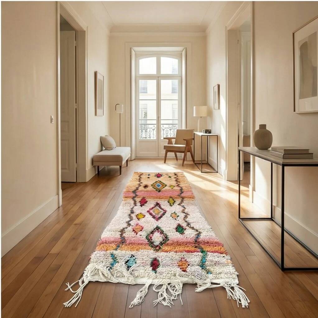 Boujad Tribal Berber rug 75 x 280 cm