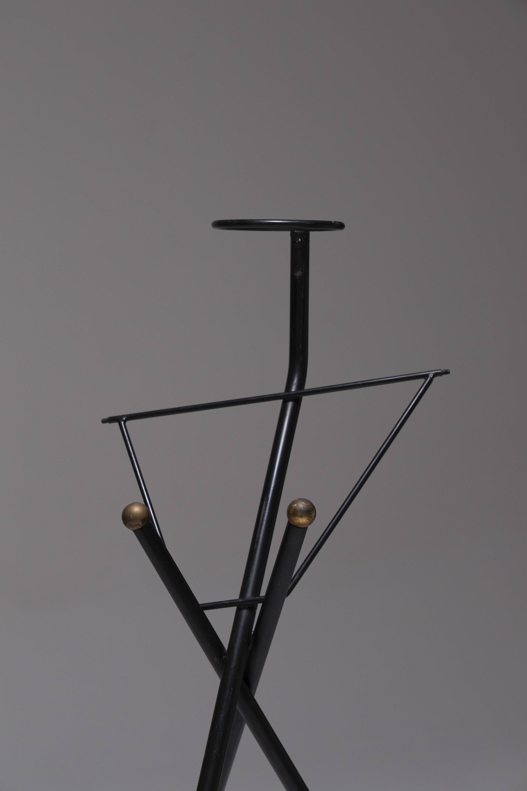 Wrought iron ashtray holder, 1950s