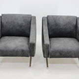 Paire de fauteuils design italien des années 1970