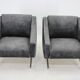 1970s pair of italian design armchairs