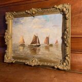 Oil painting on canvas Marine