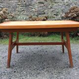 Vintage table René Gabriel in beech period reconstruction